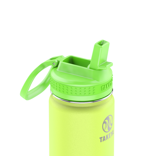 actives-kids-glow-in-the-dark-water-bottle-with-straw-lid-i2 51075-Actives-Kids-Straw-18-GID-LightningGreen-closeup.png