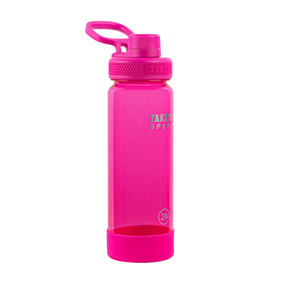 tritan-sport-water-bottle-with-spout-lid-e9 51671-TKS-Tritan-Spout-24-PinkSweep-frontangle.png