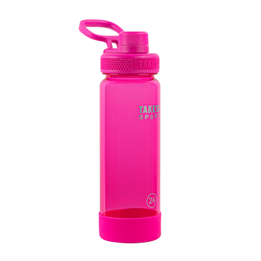 tritan-sport-water-bottle-with-spout-lid-e9 51671-TKS-Tritan-Spout-24-PinkSweep-frontangle.png