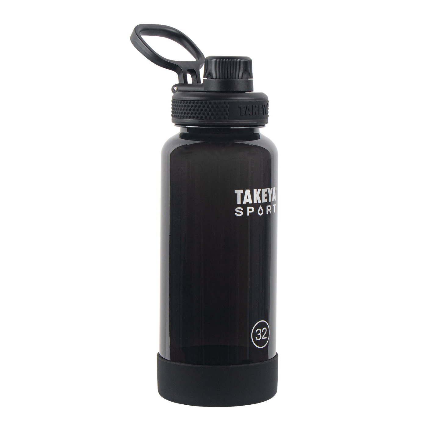tritan-sport-water-bottle-with-spout-lid-e9 51829-TKS-Tritan-Spout-32-GrandSlamBlack-frontangle.png
