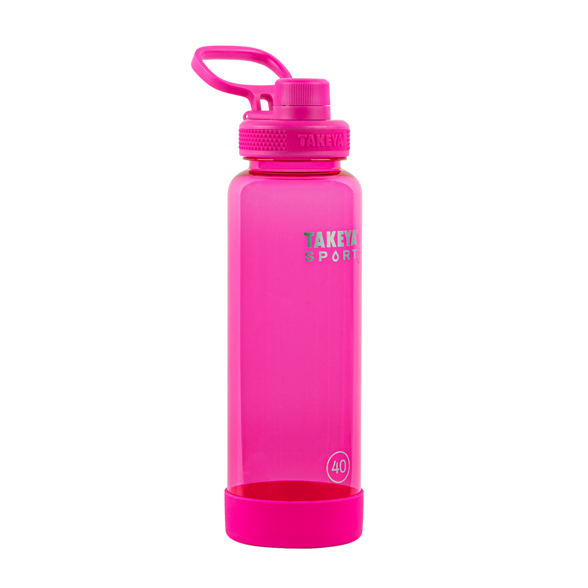 tritan-sport-water-bottle-with-spout-lid-e9 52030-TKS-Tritan-Spout-40-PinkSweep-frontangle.png