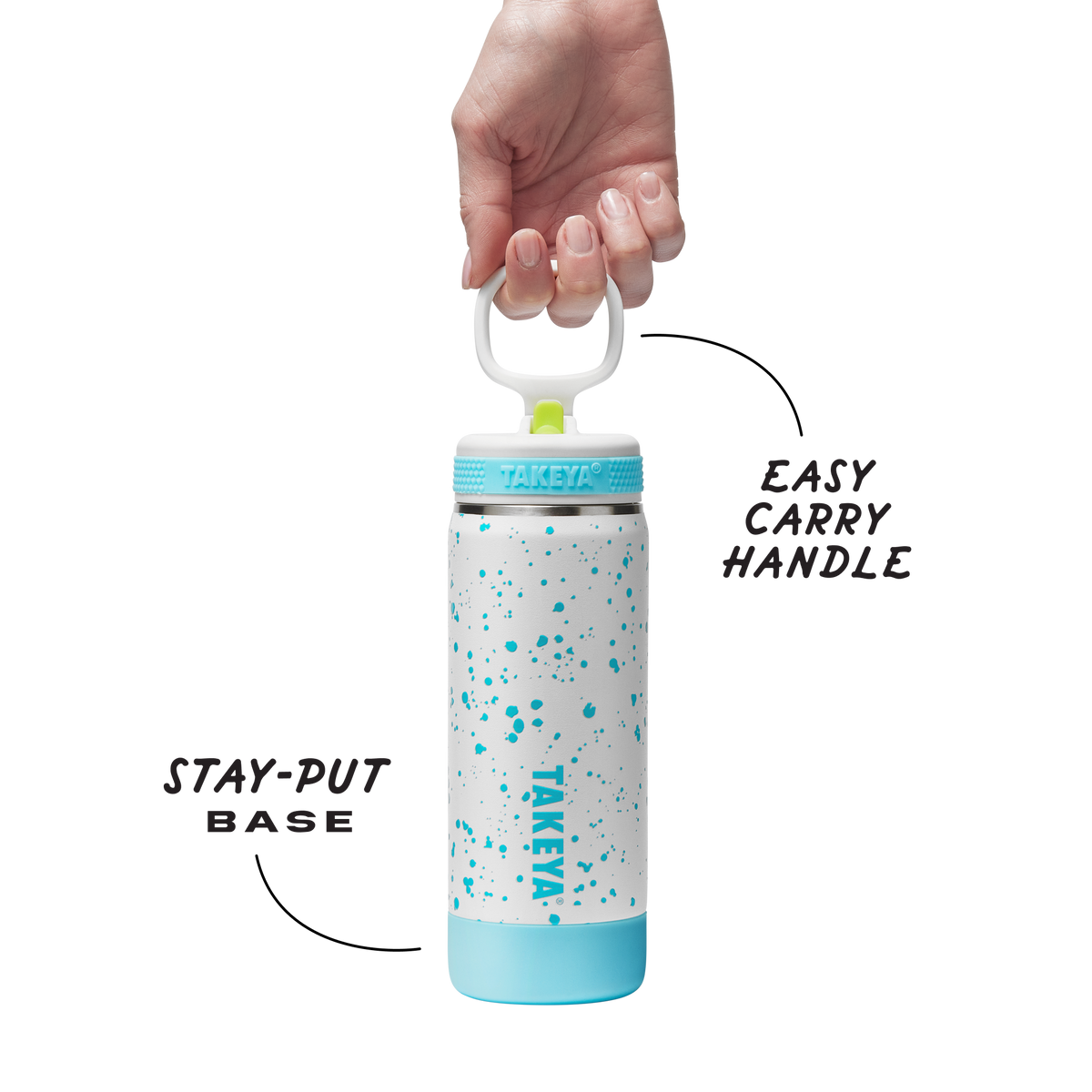 glow-in-the-dark-sport-kids-water-bottle-confetti-with-straw-lid-e3 TKS_SP25_CoreKidsGIDConfetti_StwBtl_CloudGlow_18oz_51368_v3_sRGB-Callout.png