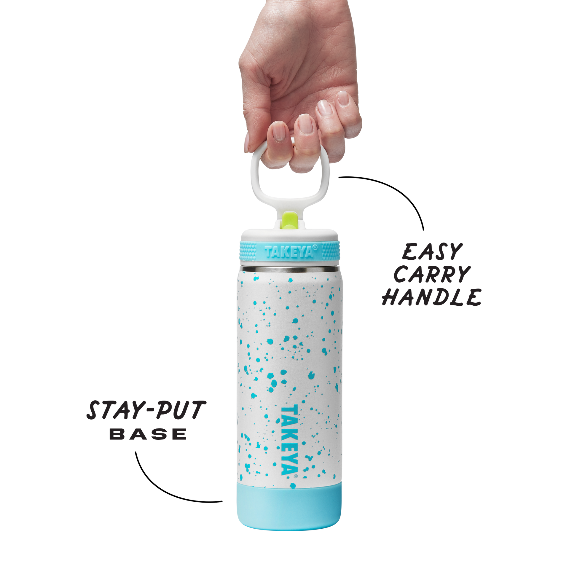 glow-in-the-dark-sport-kids-water-bottle-confetti-with-straw-lid-e3 TKS_SP25_CoreKidsGIDConfetti_StwBtl_CloudGlow_18oz_51368_v3_sRGB-Callout.png